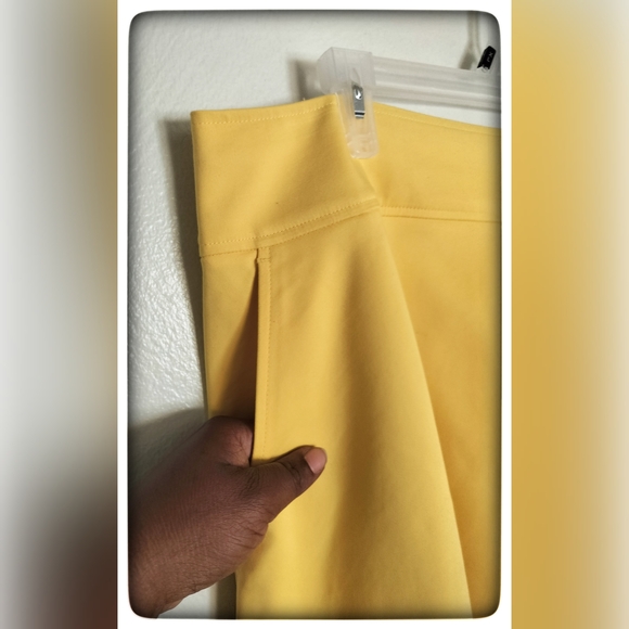 Lane Bryant Butter Yellow A-Line Knee Length Skirt Sz 2XL - Picture 3 of 5